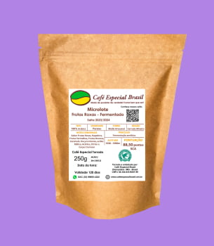 Café Especial Brasil - Microlote Frutas Roxas - 88+ pontos - Fermentado - Paraiso 250g