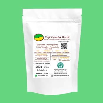 Café Especial Brasil - Microlote Moranguinho - 89 pontos - Fermentado - Catuai Vermelho 250g