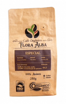 Café Flora Alba Especial Orgânico 84,5pts Catuaí Vermelho Natural Matas de Minas 250g