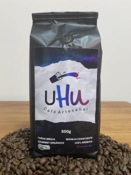 Uhu Café- Especial 86pts, Gourmet ou Orgânico - Catuaí Vermelho Natural 250g-500g